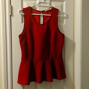 Peplum top size lg
